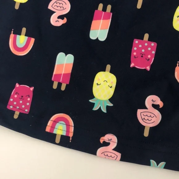 EUC Simple Joys by Carter’s Two Piece Short Sleeve Navy & Pink Swimsuit Size 5T - Picture 6 of 9